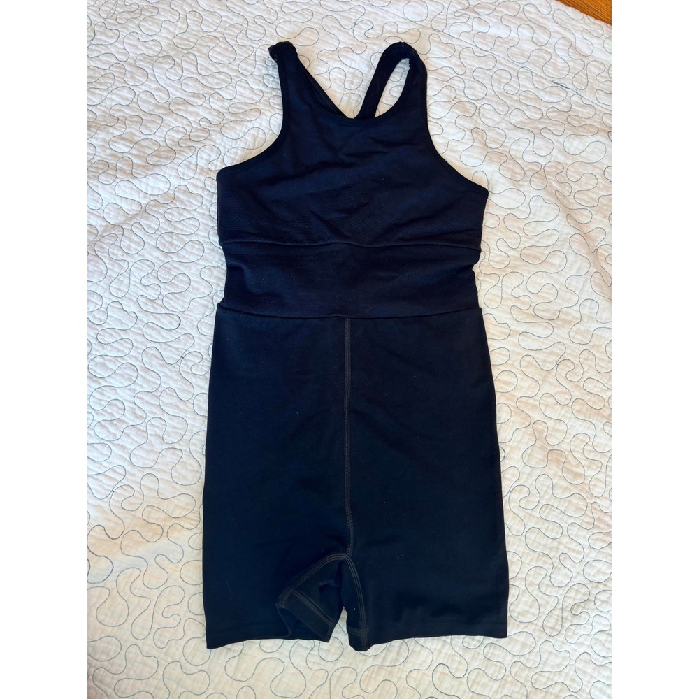 FP Movement‎ Black Athletic Romper Runsie Keyhole Back Women's XS/S NWOT